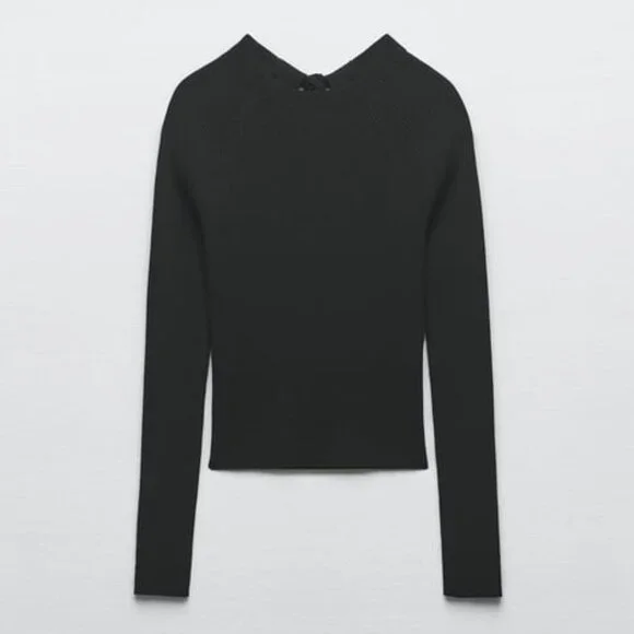 NWT Zara Cut Out Open Back Top Size L - Picture 7 of 12